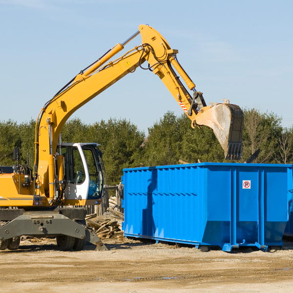 are there any restrictions on where a residential dumpster can be placed in North Woodbury Pennsylvania